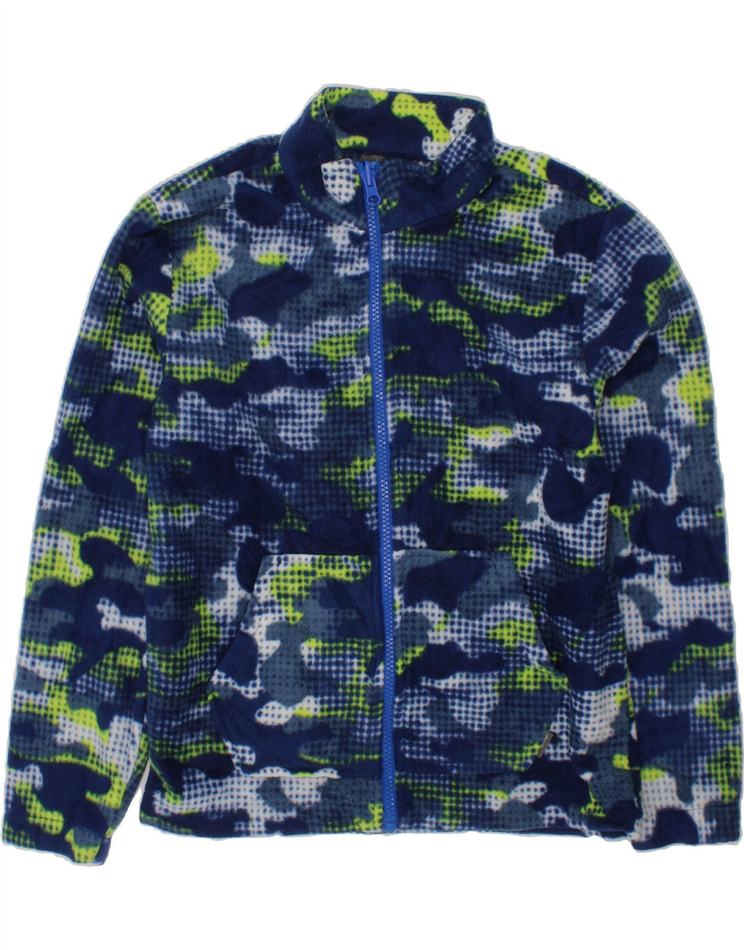 EDDIE BAUER Boys Tracksuit Top Jacket 10-11 Years Medium Blue Camouflage Vintage Eddie Bauer and Second-Hand Eddie Bauer from Messina Hembry 