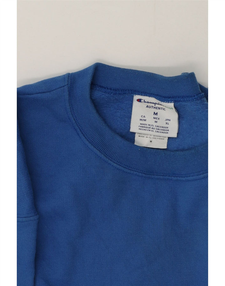 Champion Mens Sweatshirt Jumper Medium Blue Cotton