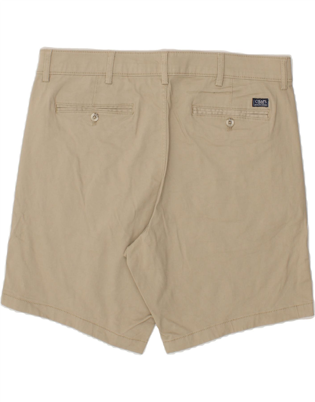 CHAPS Mens Chino Shorts W38 XL Beige Cotton Vintage Chaps and Second-Hand Chaps from Messina Hembry 