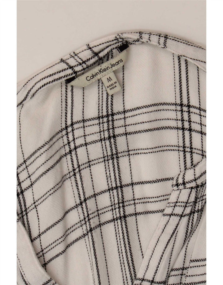 Cămașă Calvin Klein Jeans pentru femei UK 12 Medium White Check