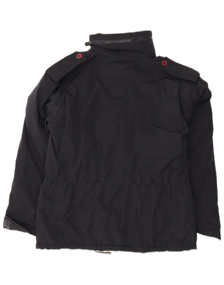 Alberto Aspesi Mens Military Padded Jacket UK 36 Small Black