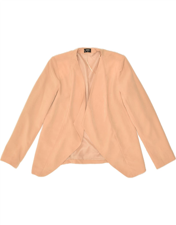 OASIS Womens Loose Fit Blazer Jacket UK 8 Small Beige Polyester | Vintage Oasis | Thrift | Second-Hand Oasis | Used Clothing | Messina Hembry 