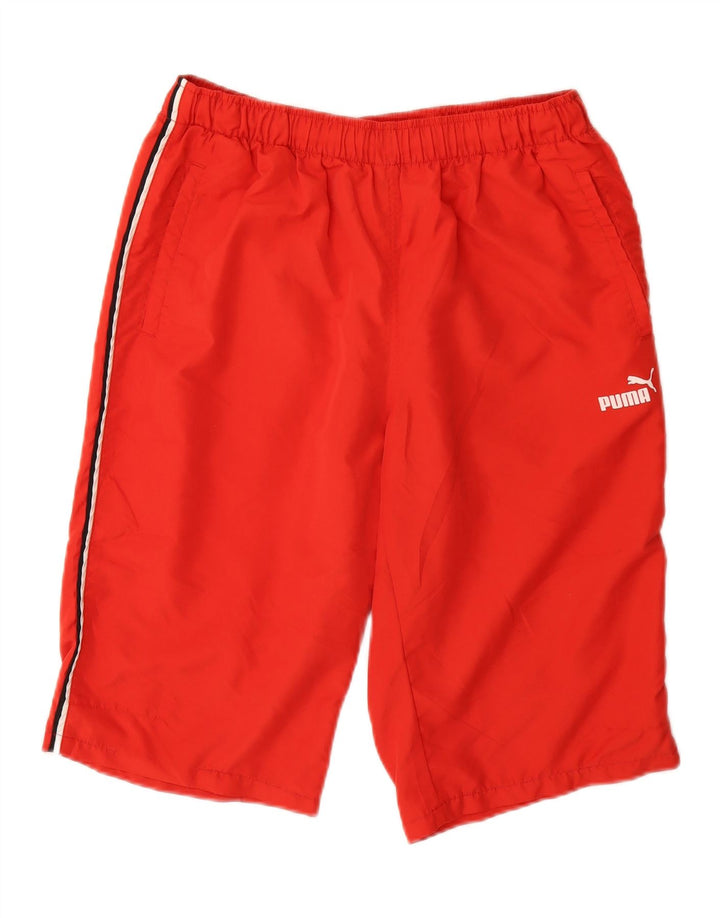 PUMA Mens Bermuda Sport Shorts Small  Red Vintage Puma and Second-Hand Puma from Messina Hembry 