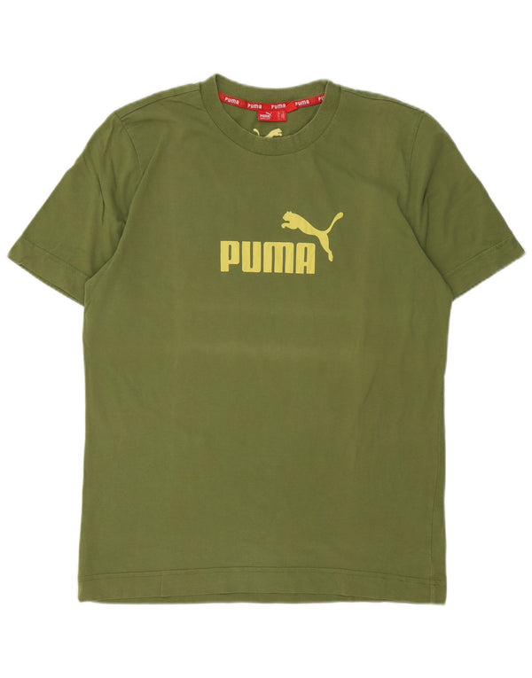 Puma Mens Graphic T-Shirt Top Medium Green