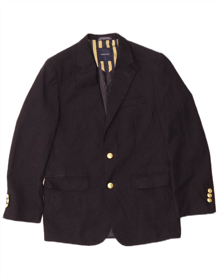 Jaqueta Blazer Nautica Boys 2 Botões 13-14 Anos Preto Poliéster
