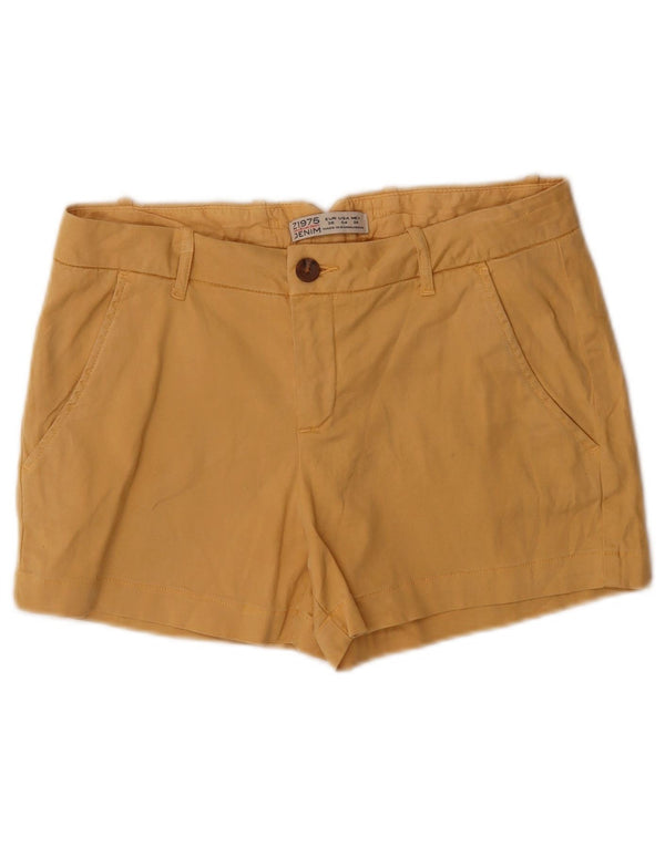 Damskie spodenki chino Zara EU 36 XS W26 Żółty Lyocell