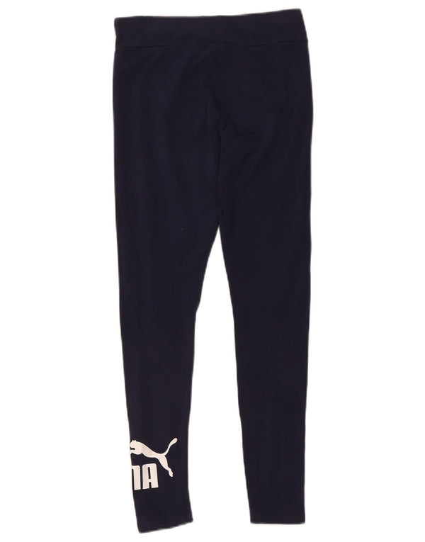Leggings grafic Puma pentru femei UK 10 Small Bleumarin