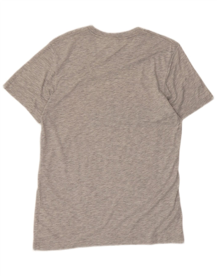 Nike Mens Graphic T-Shirt Top Medium Grey Flecked Polyester