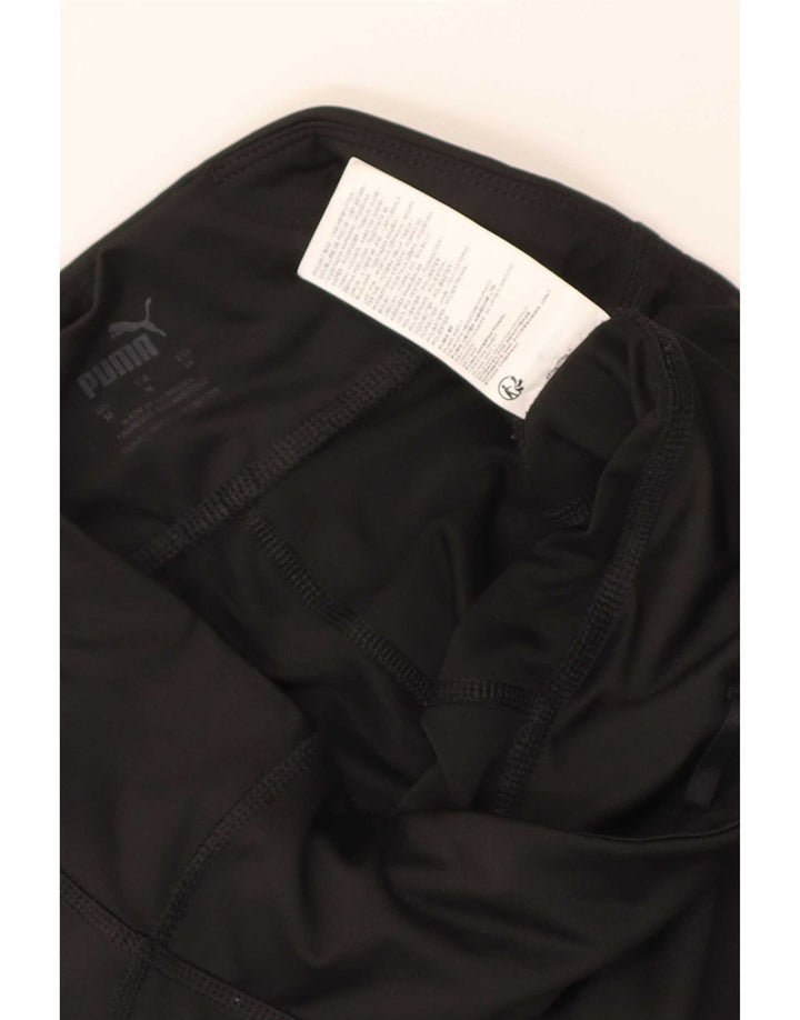 Puma Damen Capri-Leggings UK 12 Medium Schwarz Polyester