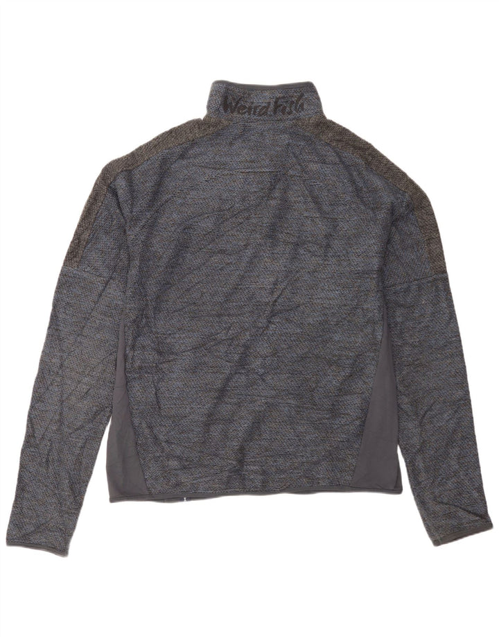 Weird Fish Veste de Survêtement pour Homme Grand Bleu Colorblock Polyester
