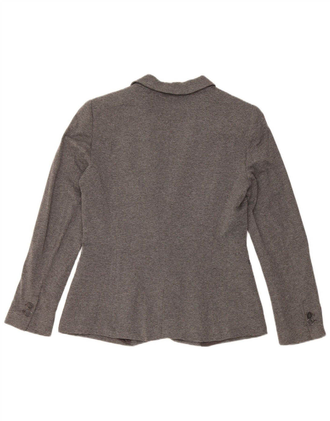 Zara Veste Blazer 1 Bouton Femme UK 12 Gris Moyen Viscose