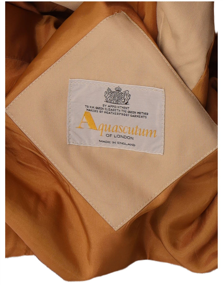 Aquascutum Womens Oversized Trench Coat UK 12 Medium Beige Classic