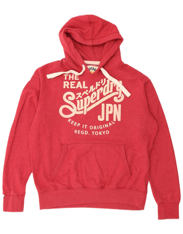 Superdry Grafisk hættetrøje til mænd 2XL rød bomuld