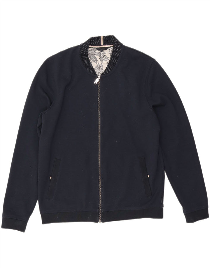 Ted Baker Herre træningsdragt Top jakke Størrelse 5 XL Navy Blue Polyester