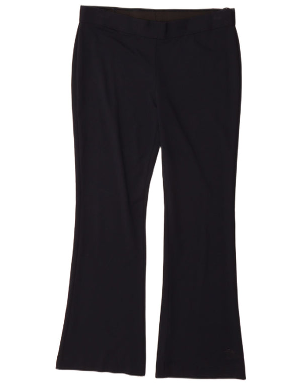 Marks & Spencer Damen Schlaghose UK 14 Large W34 L31 Marineblaue Viskose