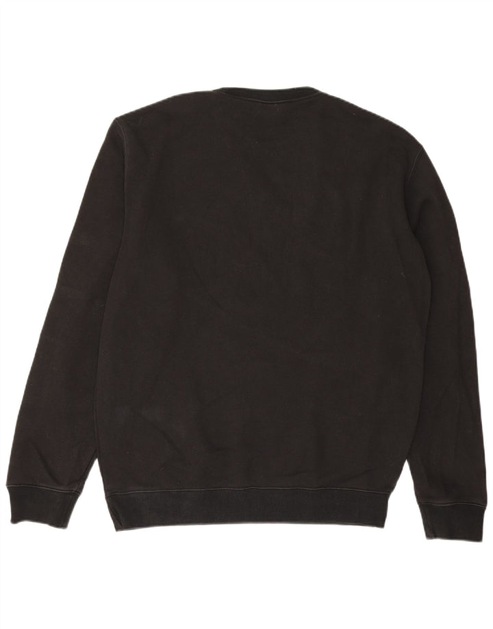 CHAMPION Mens Graphic Sweatshirt Jumper Large Black Cotton
