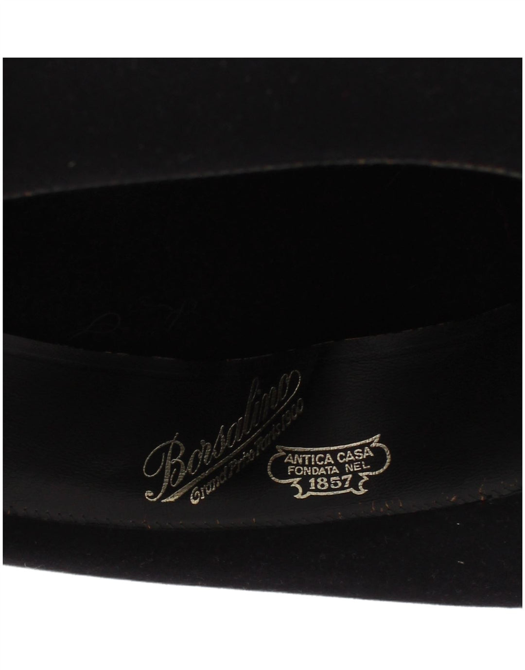 Borsalino Mens Fedora Hat Small Black Classic