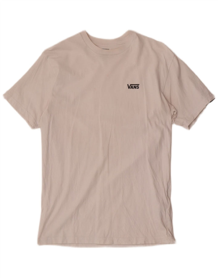Vans Herre Classic Fit T-Shirt Top Medium Hvid Bomuld