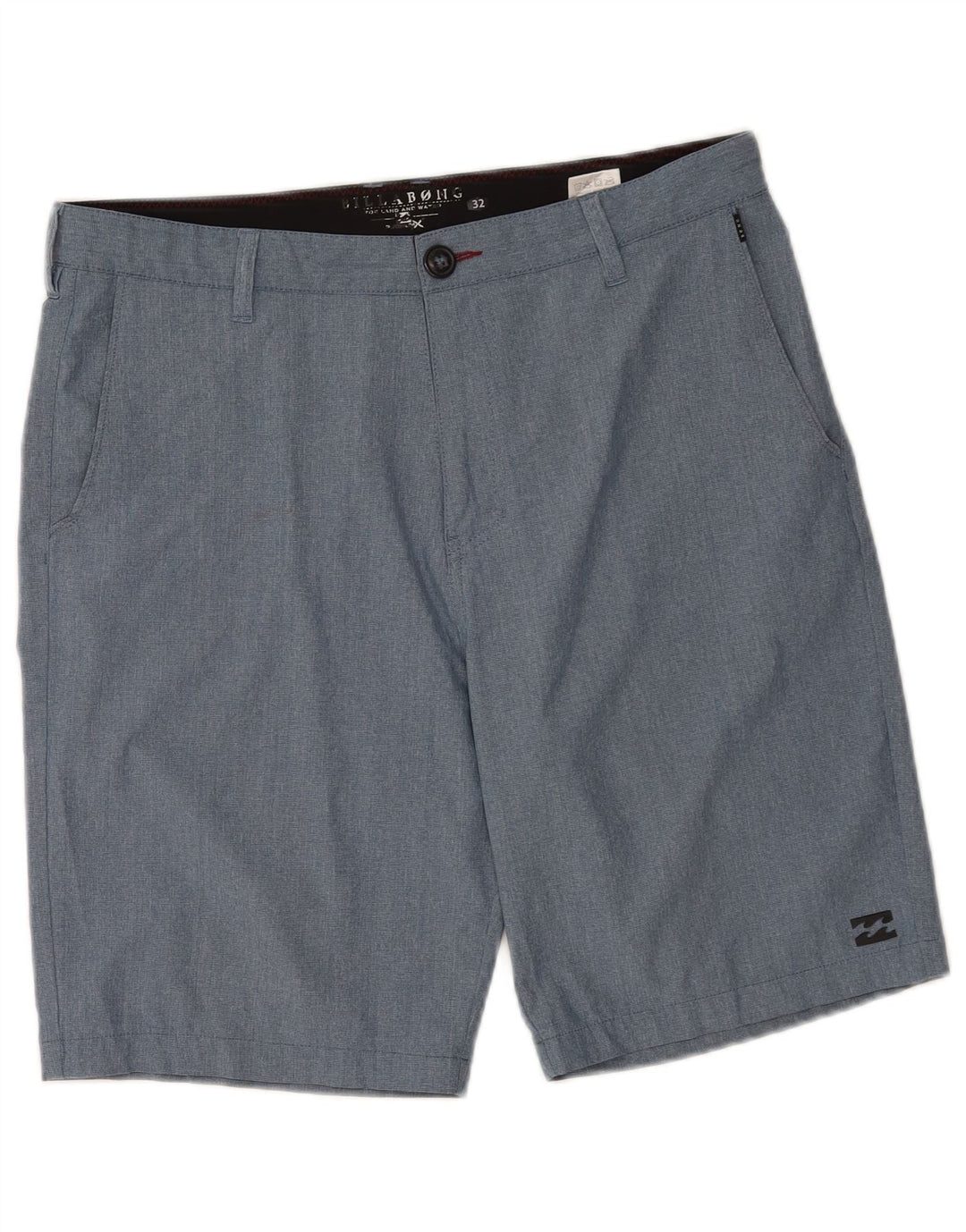 Billabong Mens Chino Shorts W32 Medium Blue Polyester