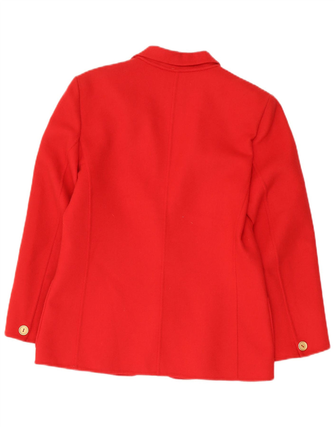 Pierre Cardin Womens 1 Button Blazer Jacket IT 42 Medium Red Wool Classic