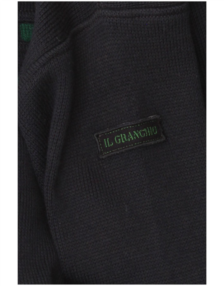Il Granchio Pull Cardigan Homme Bleu Marine Moyen