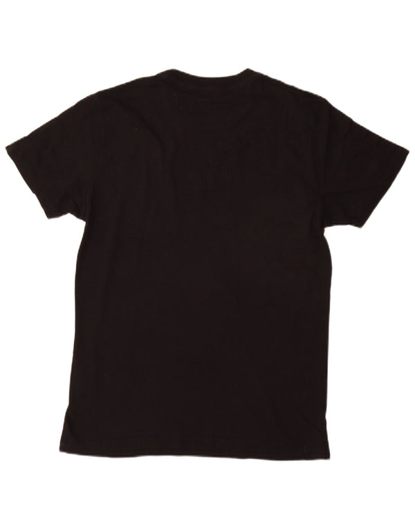 Diesel Mens Graphic T-Shirt Top Large Black Cotton