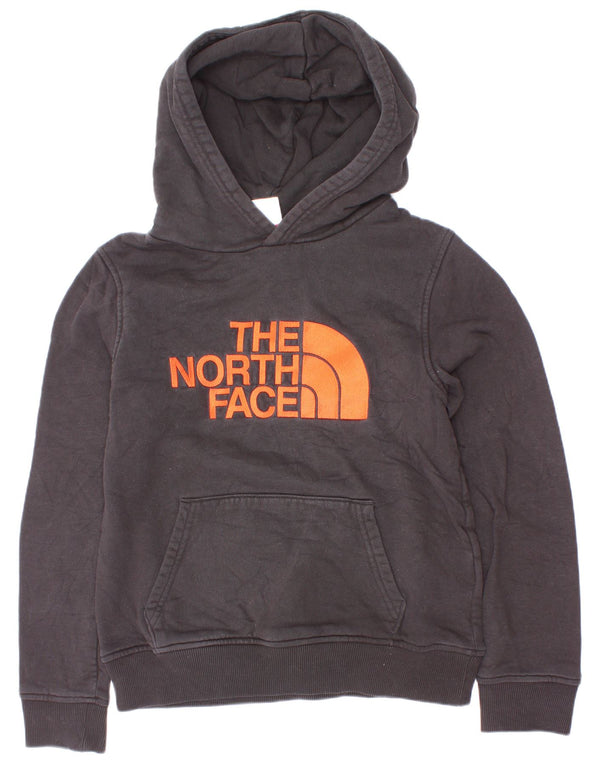 The North Face Boys Grafisk Hoodie Jumper 9-10 år Medium Sort Bomuld