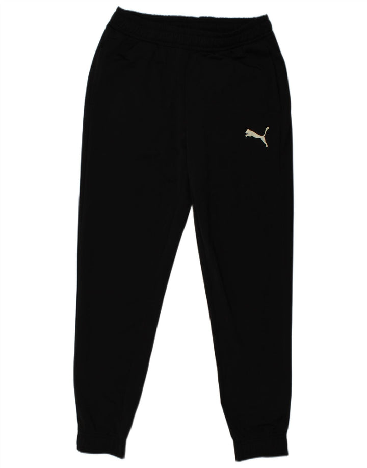 PUMA Mens Tracksuit Trousers Joggers Medium Black Polyester