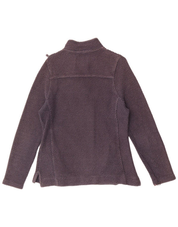 Weird Fish Γυναικεία φούτερ με φερμουάρ Jumper UK 12 Medium Navy Blue Cotton