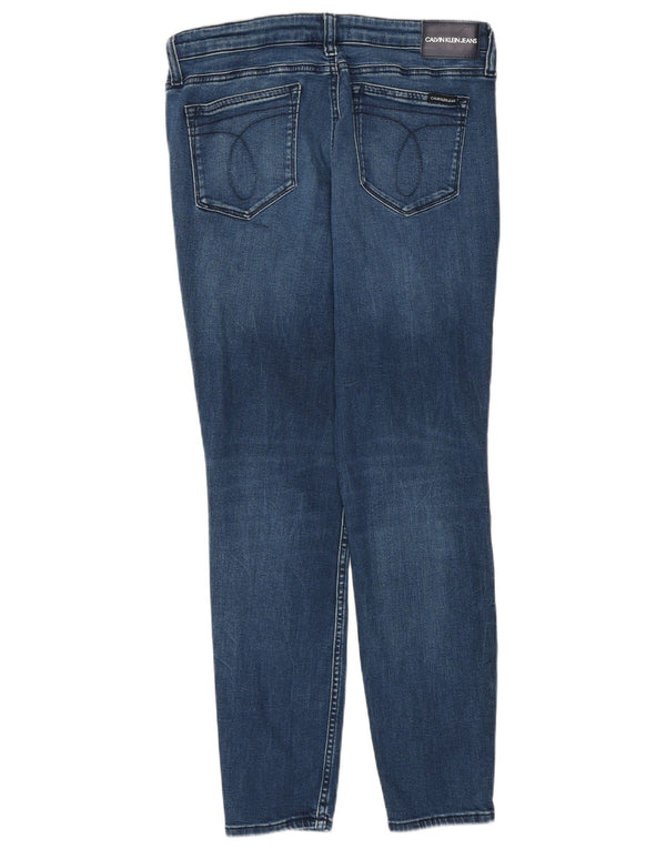 Calvin Klein Womens Skinny Jeans W30 L27 Navy Blue
