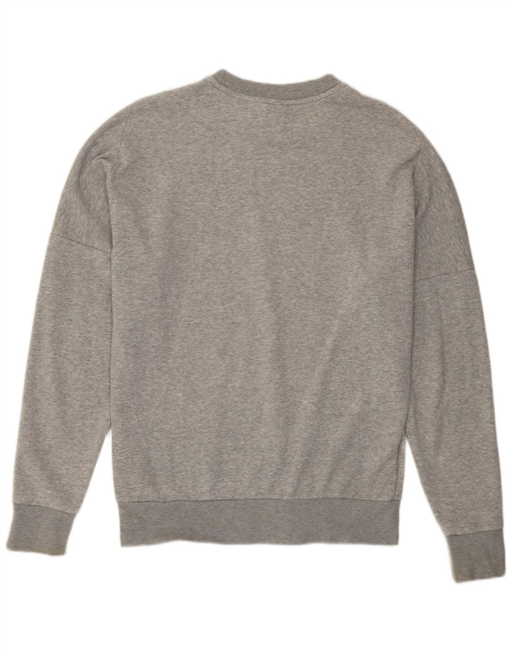 ADIDAS Mens Graphic Sweatshirt Jumper Small Grey Cotton