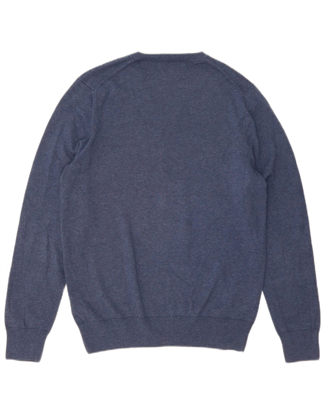 Marks & Spencer Herre V-hals sweater mellemblå bomuld
