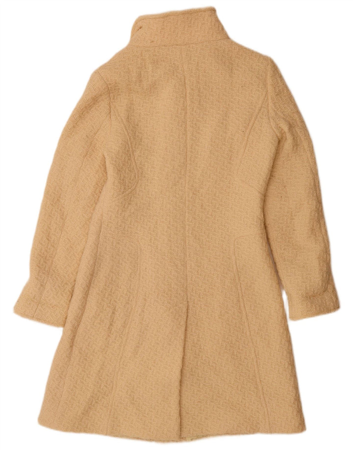 Intrend Womens Overcoat UK 14 Medium  Beige Virgin Wool