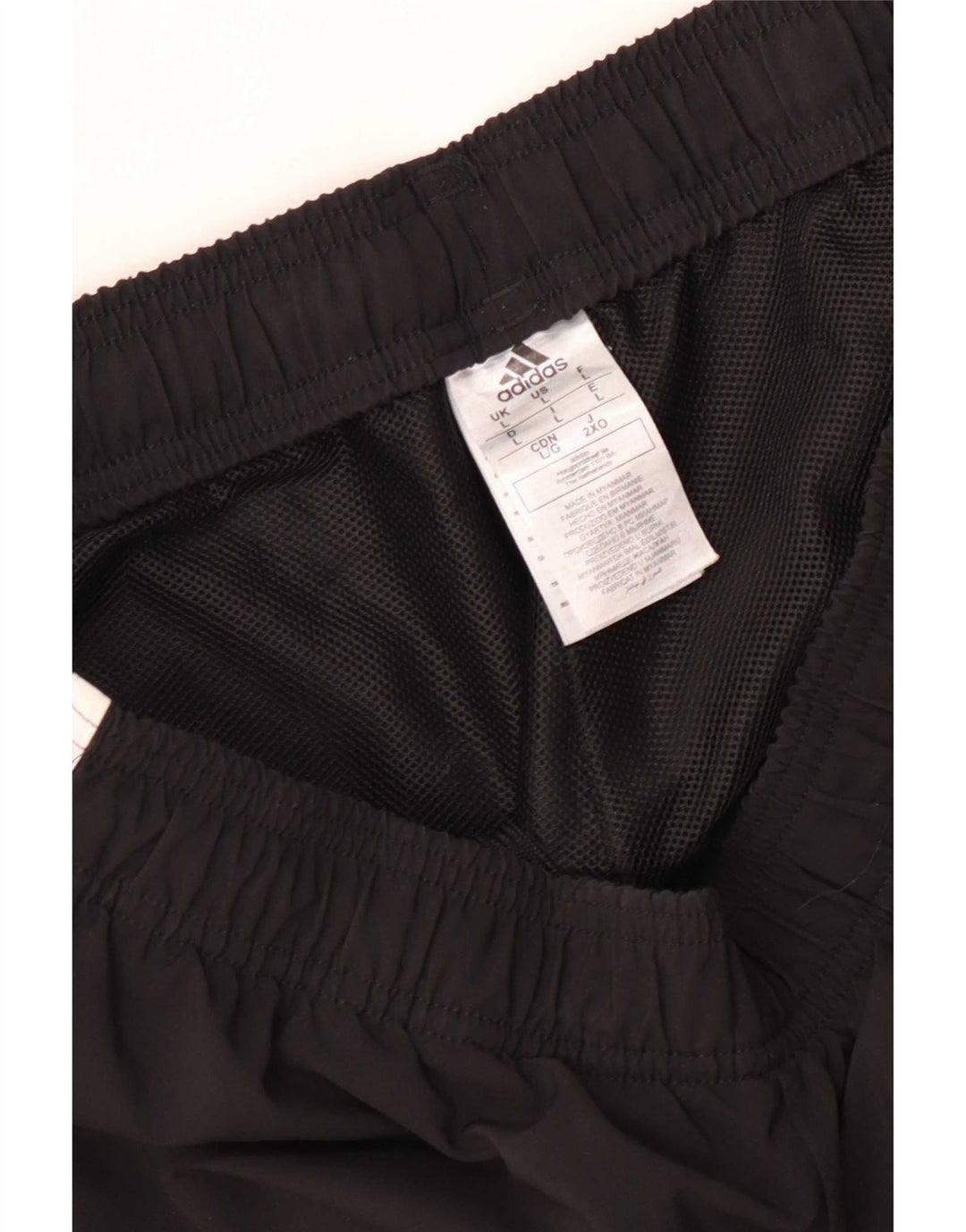Adidas Sportshorts til mænd, store sorte polyester