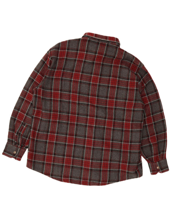 European Project Herre flannelskjorte 2XL Grå ternet akryl