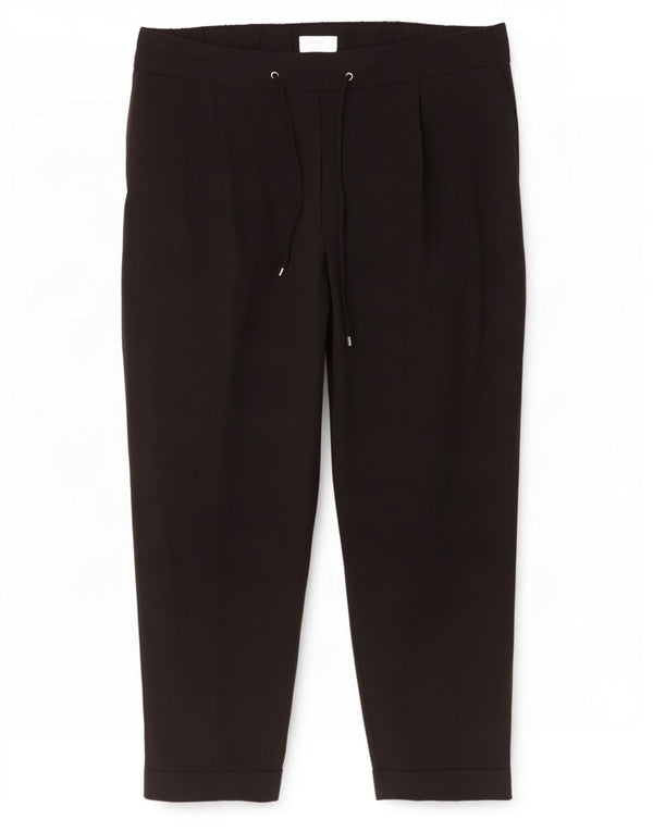 Marks & Spencer Damen-Hose mit hoher Taille, UK 18, XL, W40, L28, Schwarz, Polyester