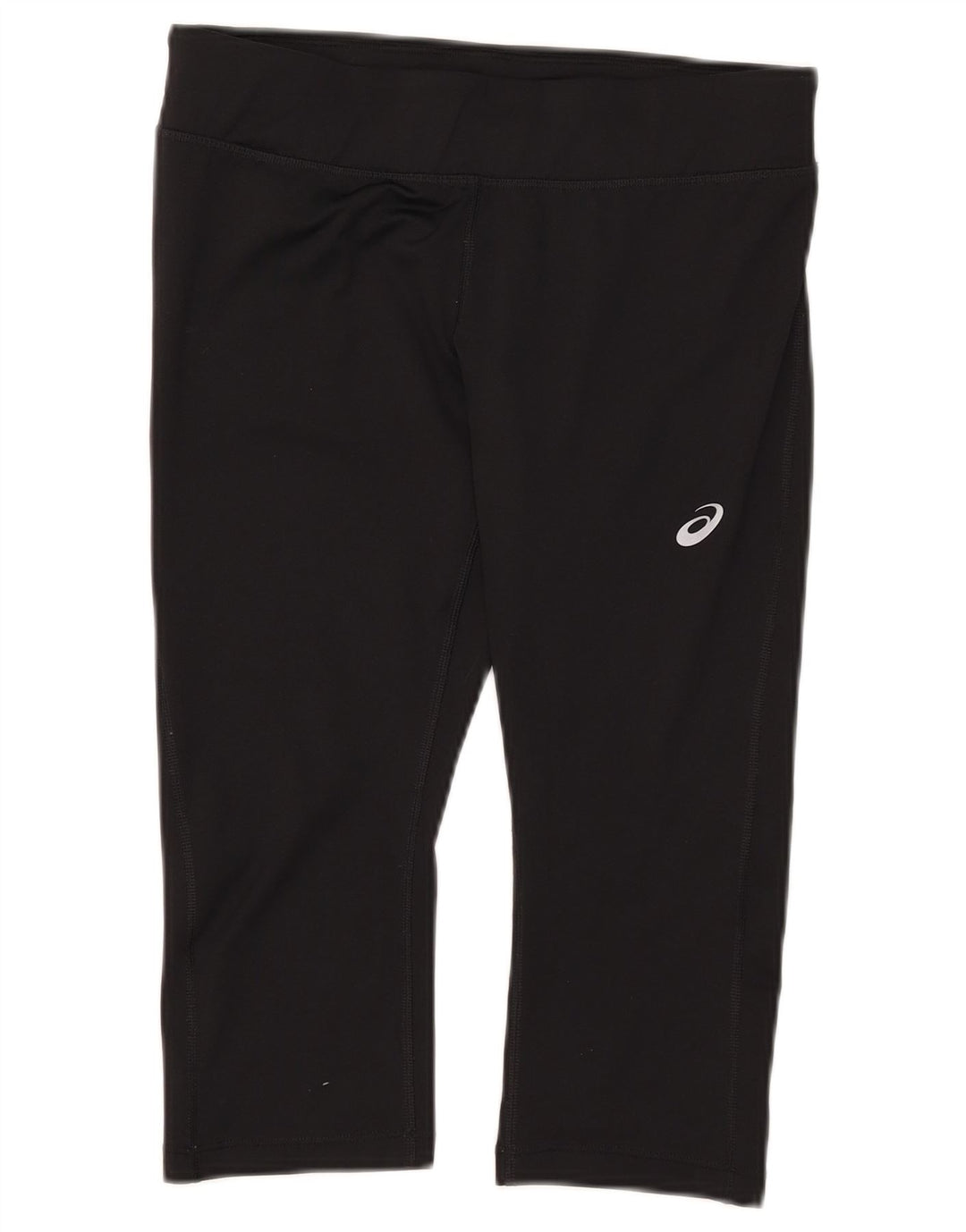 Asics Womens Capri Leggings UK 12 Medium  Black Polyester
