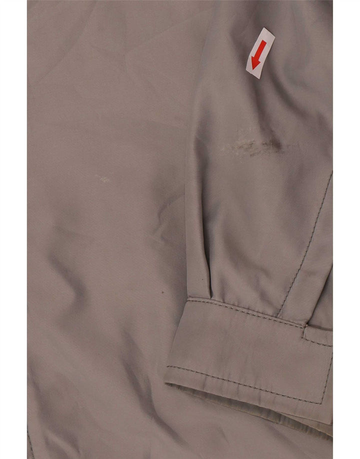 Trussardi Mens Bomber Jacket IT 52 XL Grey Polyester Classic