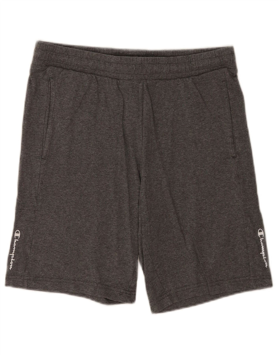 Champion Mens Sport Shorts Small Grey Cotton