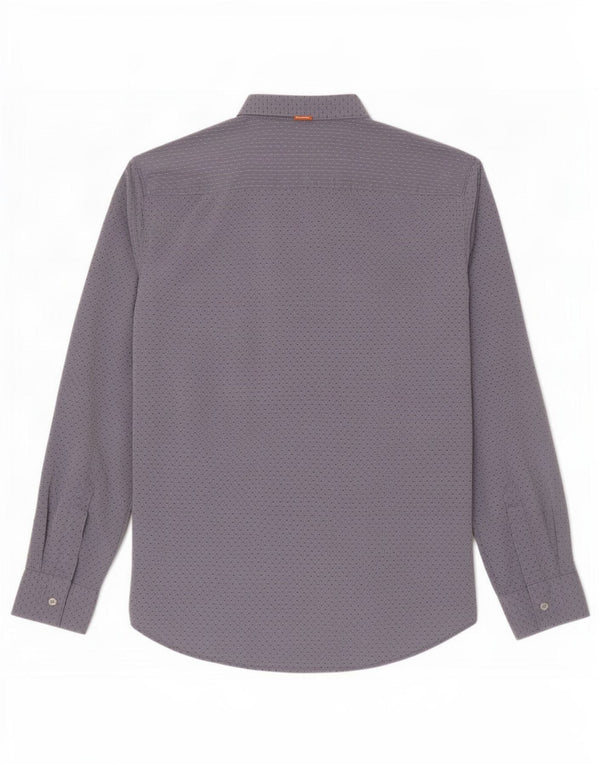 Hugo Boss Chemise Homme Large Gris Pois Coton