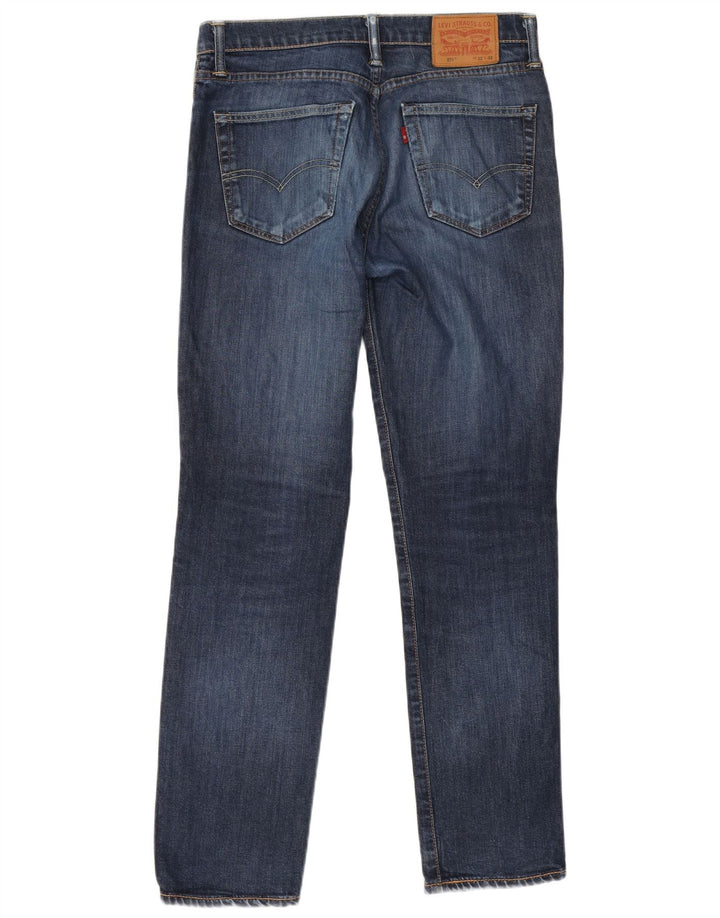 Levi's Herre 511 Slim Jeans W32 L32 Marineblå Bomuld