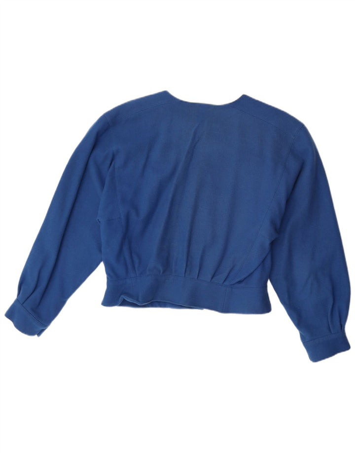 Krizia Dame Bolero Jacket UK 14 Medium Blue