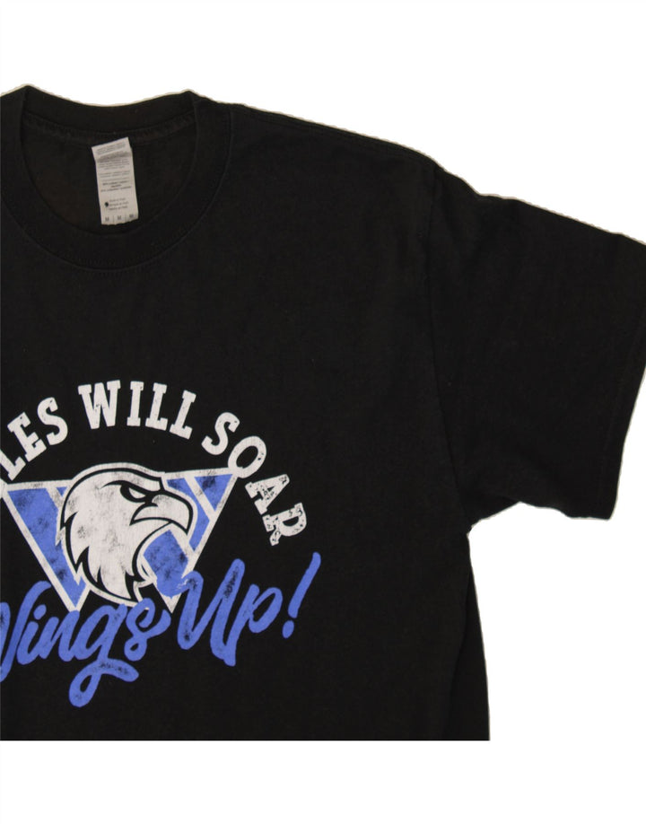 WRANGLER Mens Graphic T-Shirt Top Medium Black Cotton Vintage Wrangler and Second-Hand Wrangler from Messina Hembry 