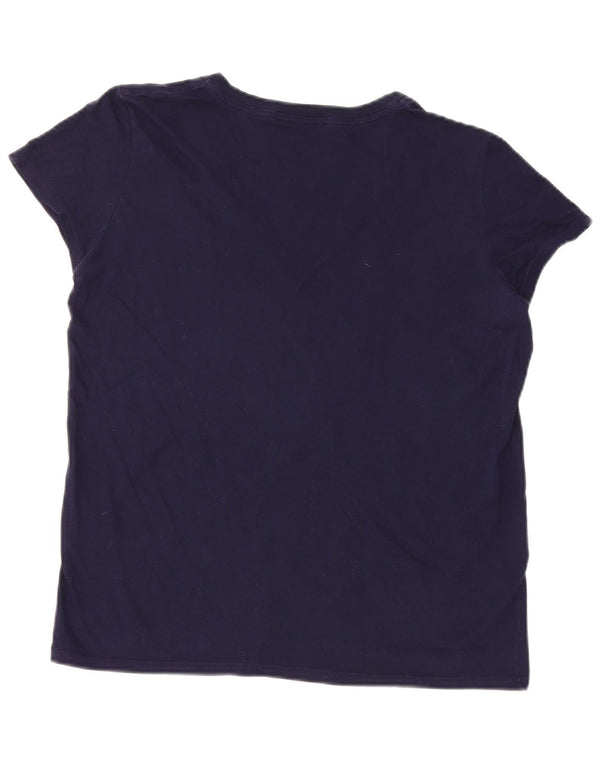 Γυναικείο T-Shirt Lacoste Top Size 40 Medium Navy Blue βαμβακερό