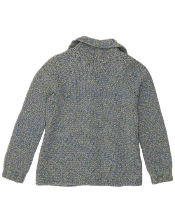 Vintage Womens Cardigan Sweater UK 8 Small Blue Flecked