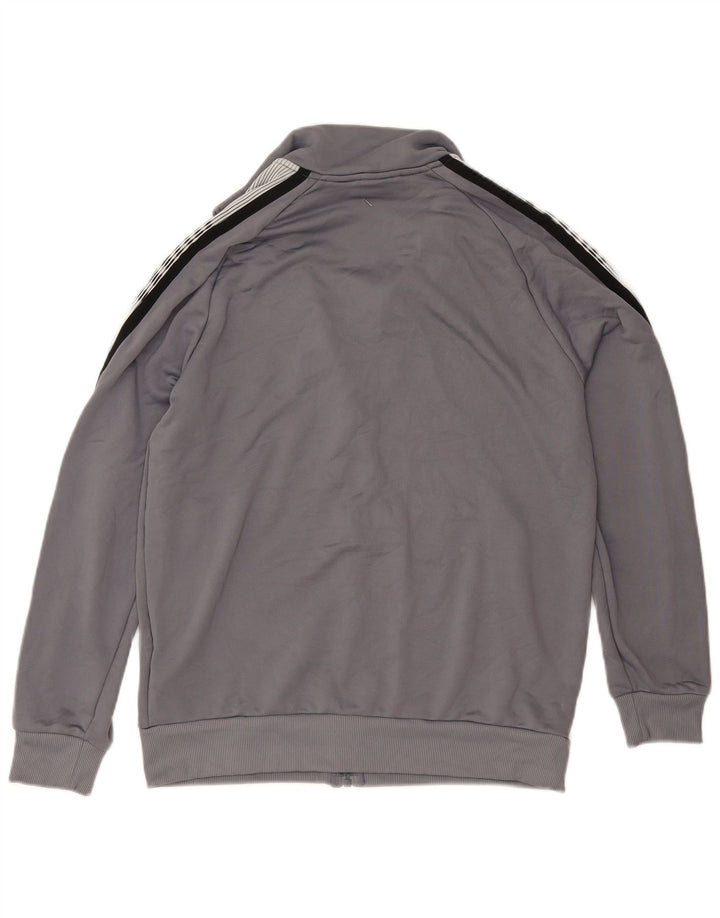 PUMA Mens Graphic Tracksuit Top Jacket Medium Grey Colourblock Polyester