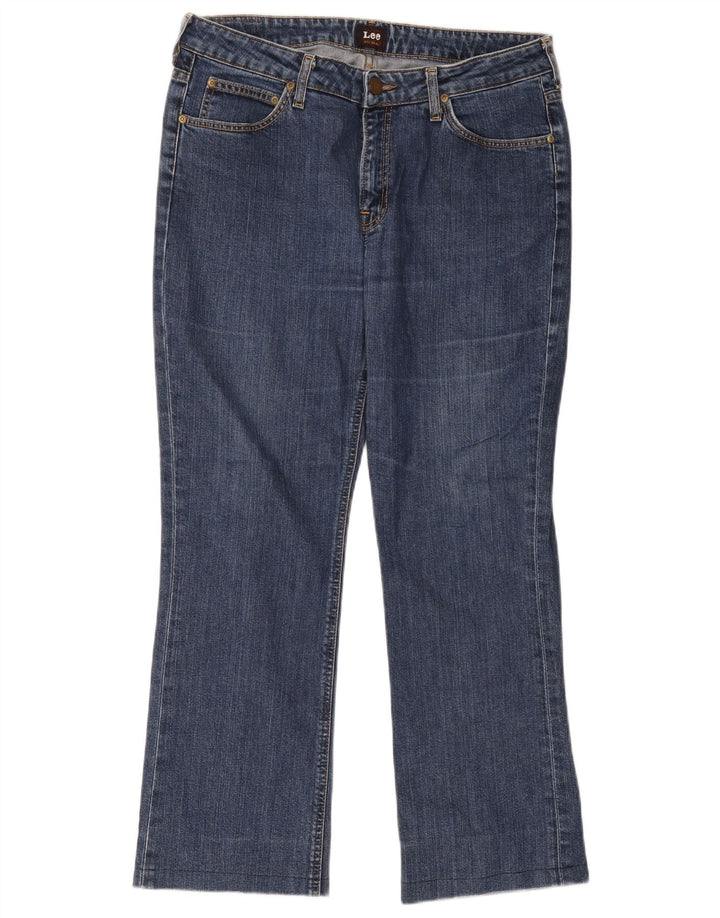 Lee Mens Bootcut Jeans W33 L33 Blue Cotton