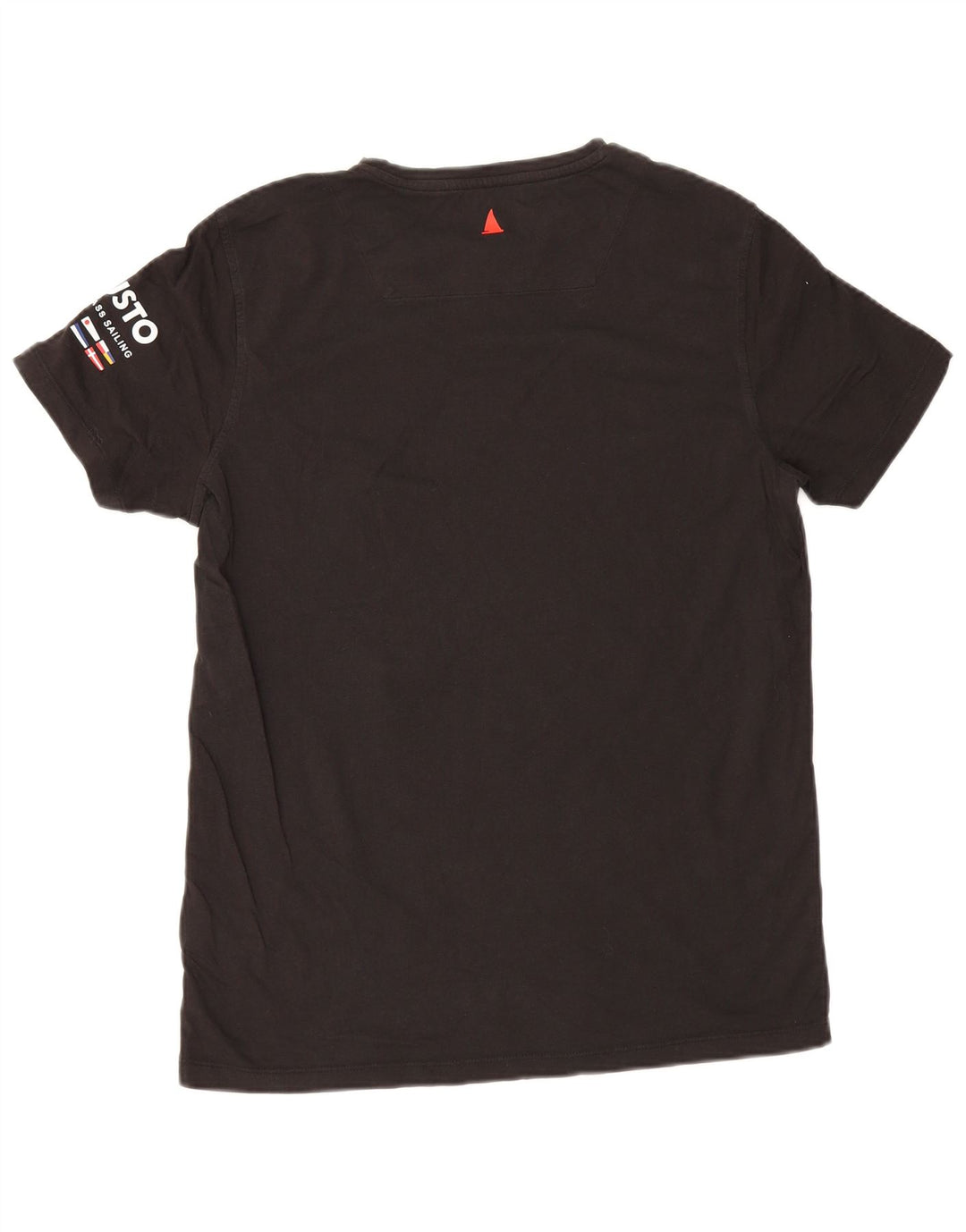 Musto Herre Grafisk T-Shirt Top Medium Sort Bomuld