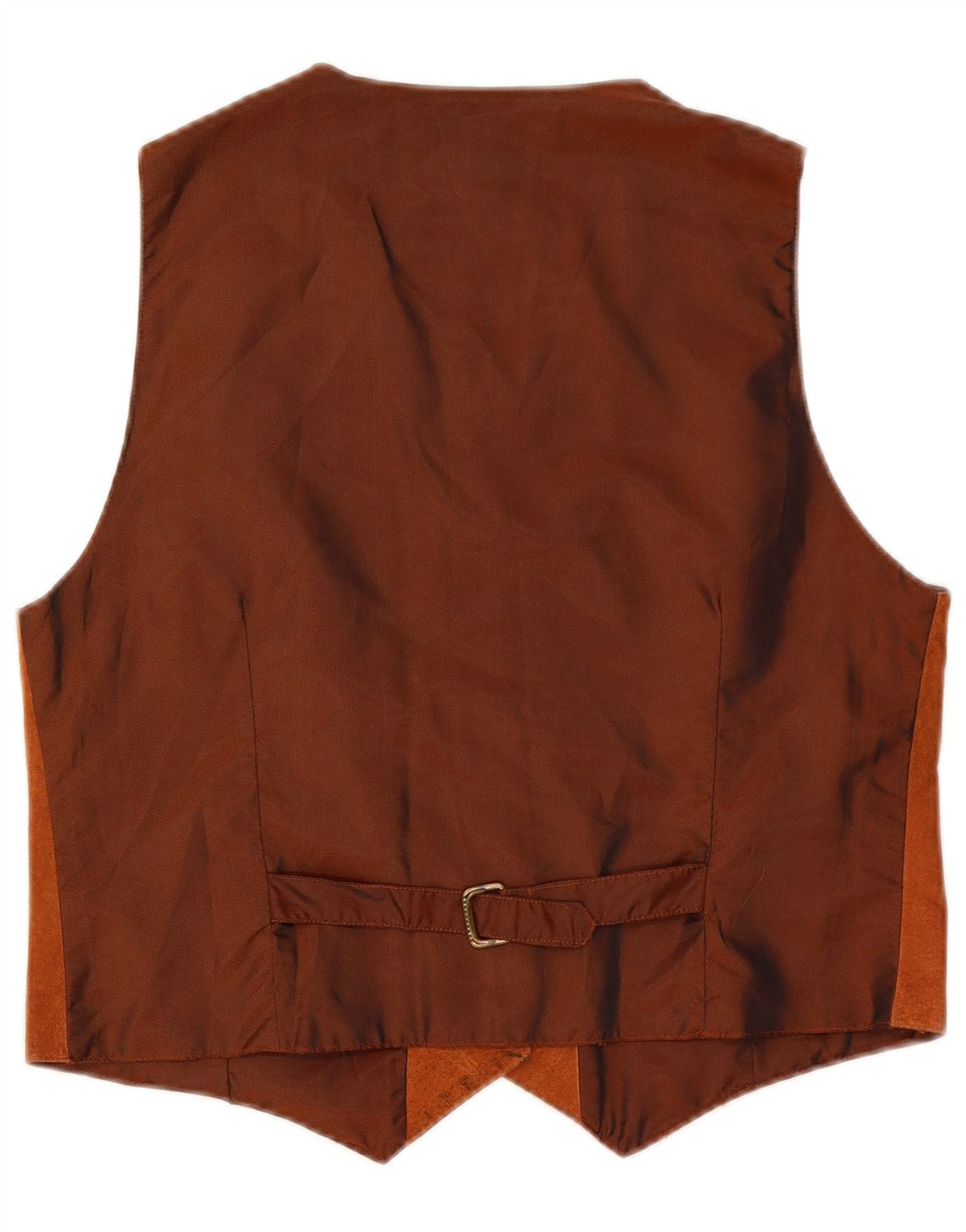 S.Oliver Womens Suede Waistcoat IT 40 Small Brown Leather