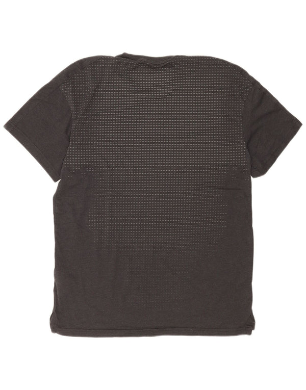 Nike Herre Dri Fit grafisk T-shirt top lille grå bomuld
